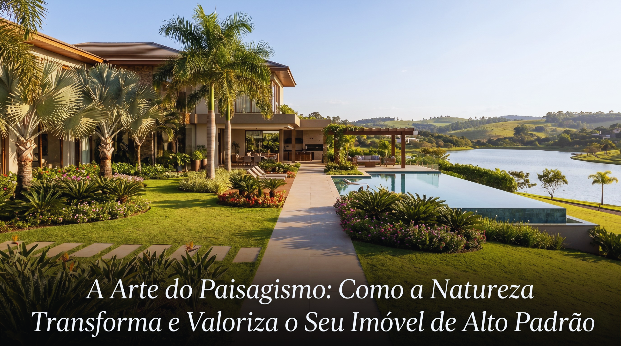 A Arte do Paisagismo: Como a Natureza Transforma e Valoriza o Seu Imóvel de Alto Padrão