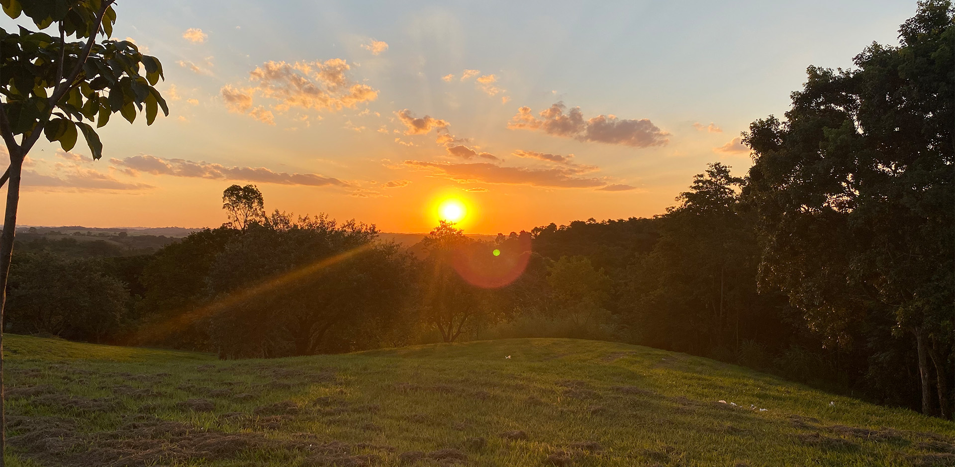 Por do Sol no Fazenda Vila Real