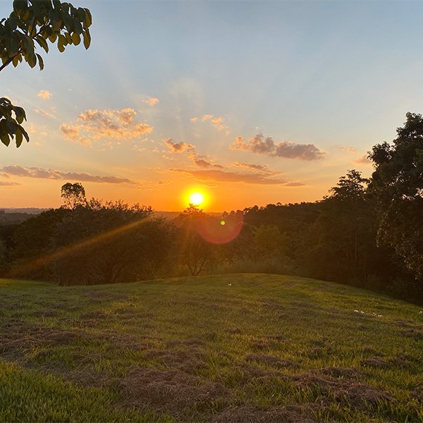 Por do Sol no Fazenda Vila Real